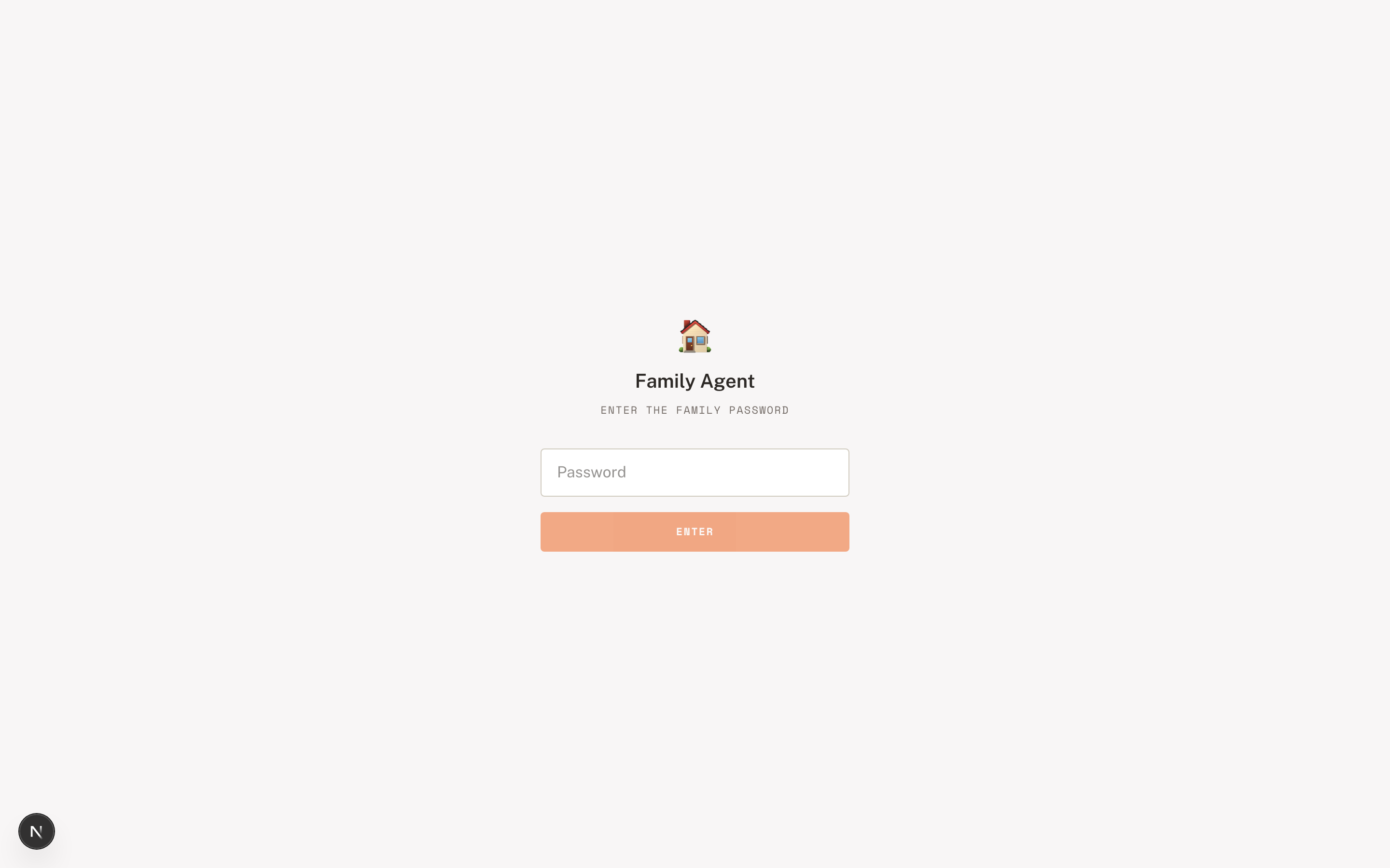 Family Agent — step 1: auth